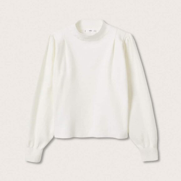 MANGO Puffed Sleeves Sweater XXS - Picture 2 of 9